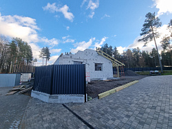 Строительство гаража из газобетона в скандинавском стиле - СтройЛюкс