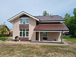 СТРОИТЕЛЬСТВО ДОМА ИЗ ГАЗОБЕТОНА . Декоративная штукатурка фасада. - СтройЛюкс