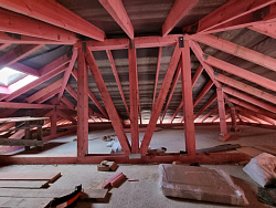 Дом из керамзитобетонных блоков 450 м² с облицовкой - детальное фото