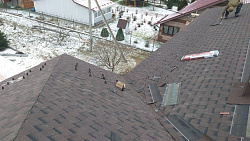 Дом из керамзитобетонных блоков 450 м² с облицовкой - детальное фото