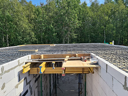 СТРОИТЕЛЬСТВО ДОМА ИЗ ГАЗОБЕТОНА . Декоративная штукатурка фасада. - СтройЛюкс