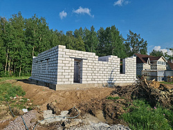 СТРОИТЕЛЬСТВО ДОМА ИЗ ГАЗОБЕТОНА . Декоративная штукатурка фасада. - СтройЛюкс