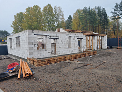 Строительство гаража из газобетона в скандинавском стиле - СтройЛюкс