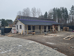 Строительство гаража из газобетона в скандинавском стиле - СтройЛюкс