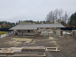 Строительство гаража из газобетона в скандинавском стиле - СтройЛюкс