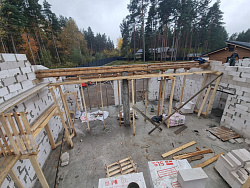 Строительство гаража из газобетона в скандинавском стиле - СтройЛюкс