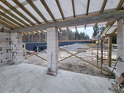 Строительство гаража из газобетона в скандинавском стиле - СтройЛюкс