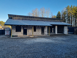 Строительство гаража из газобетона в скандинавском стиле - СтройЛюкс