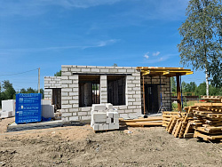 СТРОИТЕЛЬСТВО ДОМА ИЗ ГАЗОБЕТОНА . Декоративная штукатурка фасада. - СтройЛюкс