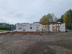 Строительство гаража из газобетона в скандинавском стиле - СтройЛюкс