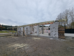 Строительство гаража из газобетона в скандинавском стиле - СтройЛюкс