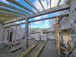 Строительство гаража из газобетона в скандинавском стиле - СтройЛюкс