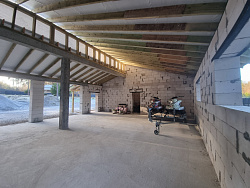 Строительство гаража из газобетона в скандинавском стиле - СтройЛюкс