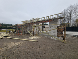 Строительство гаража из газобетона в скандинавском стиле - СтройЛюкс