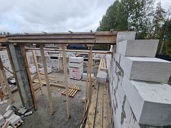 Строительство гаража из газобетона в скандинавском стиле - СтройЛюкс