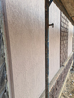 СТРОИТЕЛЬСТВО ДОМА ИЗ ГАЗОБЕТОНА . Декоративная штукатурка фасада. - СтройЛюкс