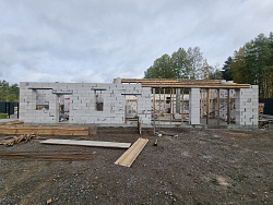 Строительство гаража из газобетона в скандинавском стиле - СтройЛюкс