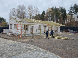 Строительство гаража из газобетона в скандинавском стиле - СтройЛюкс