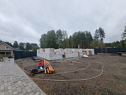 Строительство гаража из газобетона в скандинавском стиле - СтройЛюкс