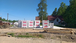 СТРОИТЕЛЬСТВО ДОМА ИЗ ГАЗОБЕТОНА . Декоративная штукатурка фасада. - СтройЛюкс