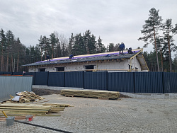 Строительство гаража из газобетона в скандинавском стиле - СтройЛюкс