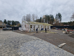 Строительство гаража из газобетона в скандинавском стиле - СтройЛюкс