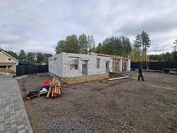 Строительство гаража из газобетона в скандинавском стиле - СтройЛюкс