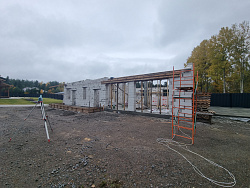 Строительство гаража из газобетона в скандинавском стиле - СтройЛюкс