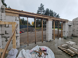 Строительство гаража из газобетона в скандинавском стиле - СтройЛюкс