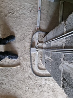 Дом из керамзитобетонных блоков 450 м² с облицовкой - детальное фото