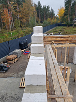 Строительство гаража из газобетона в скандинавском стиле - СтройЛюкс