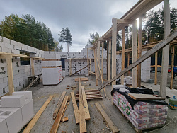 Строительство гаража из газобетона в скандинавском стиле - СтройЛюкс