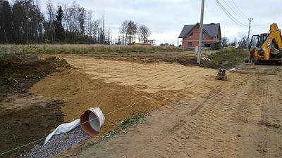 УСТРОЙСТВО ВЪЕЗДА НА УЧАСТОК ЧЕРЕЗ ДРЕНАЖНУЮ КАНАВУ