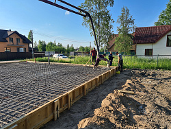 Монолитная плита на забивных сваях - СтройЛюкс