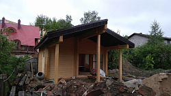 БАНЯ ПОД КЛЮЧ ИЗ КЛЕЕНОГО БРУСА - СтройЛюкс