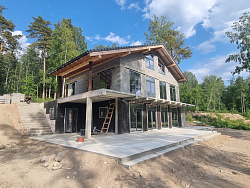 ДОМ ИЗ КЕРАМЗИТОБЕТОННЫХ БЛОКОВ КП ИВОЛГА - СтройЛюкс