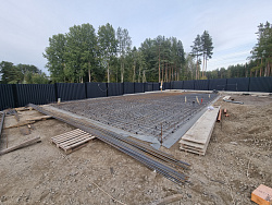 Строительство фундаментной плиты под гараж в снт Овраги - СтройЛюкс