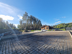 Строительство фундаментной плиты под гараж в снт Овраги - СтройЛюкс