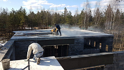 ДОМ ИЗ КЕРАМЗИТОБЕТОННЫХ БЛОКОВ. Цокольный этаж. - СтройЛюкс