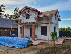 ДОМ ИЗ ГАЗОБЕТОНА И БЛАГОУСТРОЙСТВО УЧАСТКА - СтройЛюкс