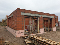 СТРОИТЕЛЬСТВО КОРОБКИ ДОМА ИЗ ПОРИЗОВАННОГО КИРПИЧА - СтройЛюкс