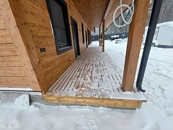 Отделка дома с гаражом имитацией бруса под ключ - СтройЛюкс