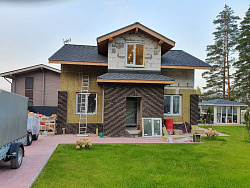 ДОМ ИЗ ГАЗОБЕТОНА И БЛАГОУСТРОЙСТВО УЧАСТКА - СтройЛюкс