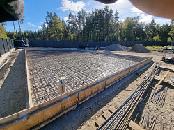 Строительство фундаментной плиты под гараж в снт Овраги - СтройЛюкс