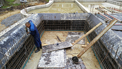 Фундаментная плита с бассейном - СтройЛюкс