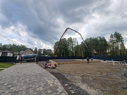 Строительство фундаментной плиты под гараж в снт Овраги - СтройЛюкс