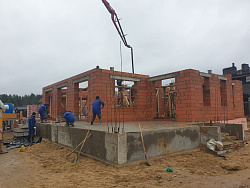 СТРОИТЕЛЬСТВО КОРОБКИ ДОМА ИЗ ПОРИЗОВАННОГО КИРПИЧА - СтройЛюкс