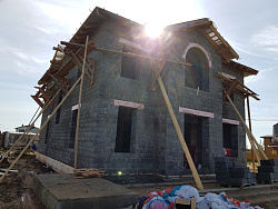 СТРОИТЕЛЬСТВО КОТТЕДЖА ИЗ КЕРАМЗИТОБЕТОННЫХ БЛОКОВ - СтройЛюкс