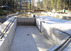 Фундаментная плита с бассейном - СтройЛюкс