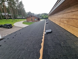 Отделка дома с гаражом имитацией бруса под ключ - СтройЛюкс